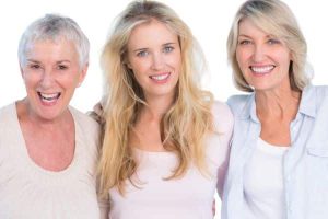 Mulheres bonitas de três gerações