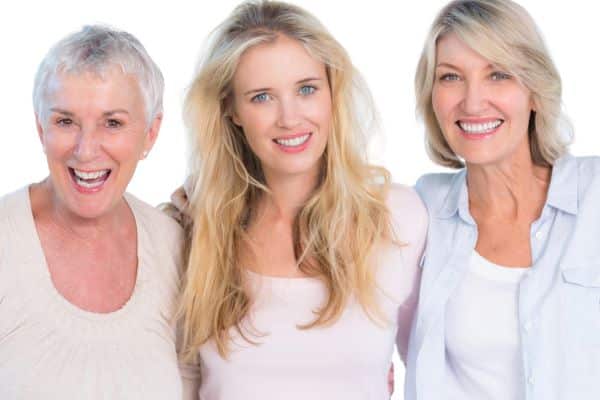 Mulheres bonitas de três gerações